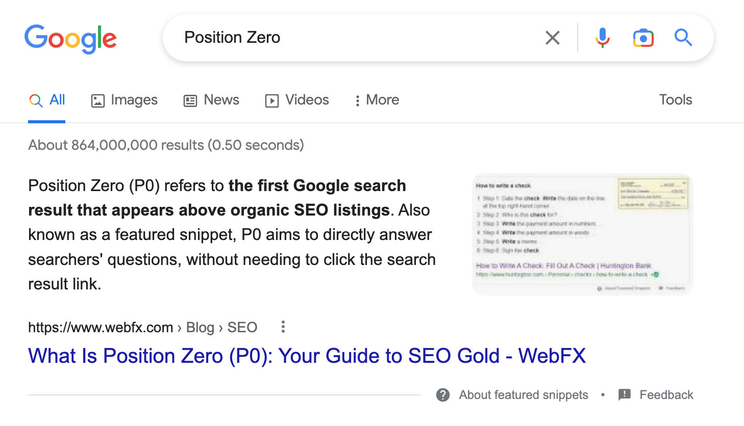 جایگاه صفر گوگل یا Position zero چیست؟