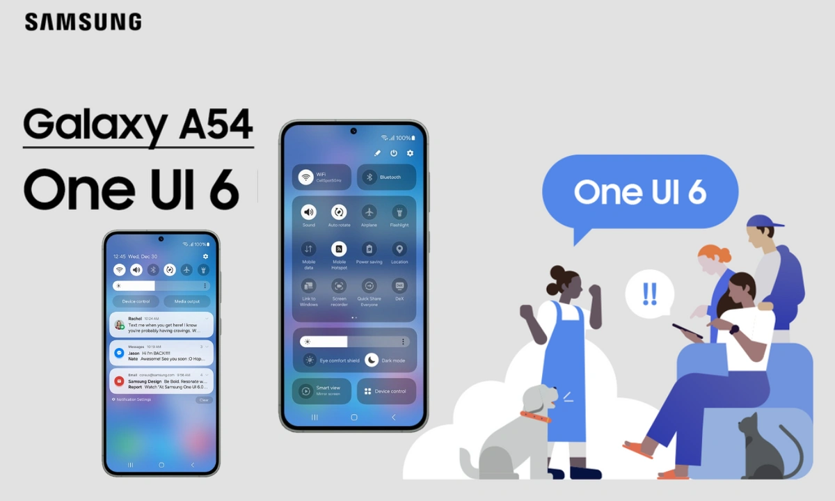 آپدیت بتا One UI 6 برای سامسونگ گلکسی A54 منتشر شد