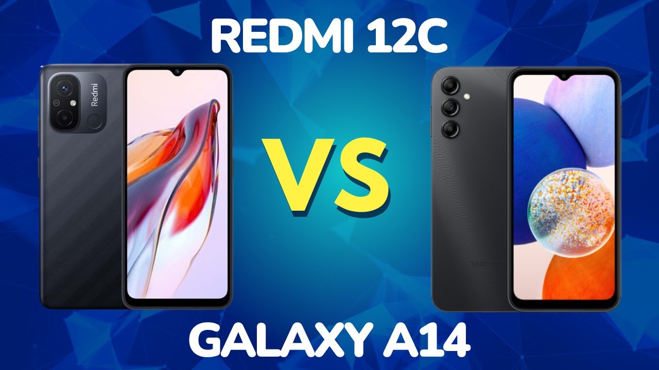 مقایسه گوشی موبایل گلکسی A14 و Redmi 12C در طراحی
