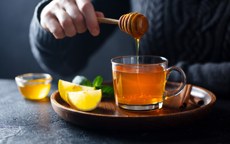 دمنوش عسل و‌ چای