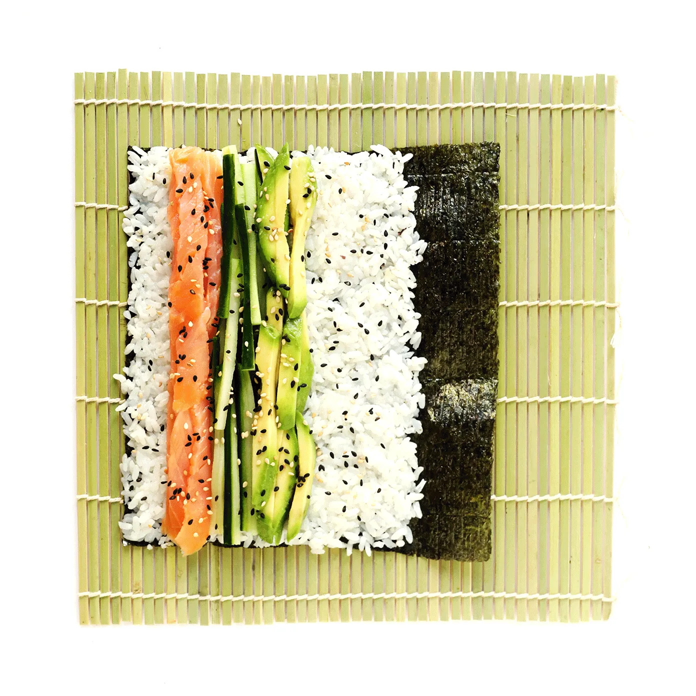 Easy preparation of simple sushi at home (with the simplest ingredients such as chicken and lettuce)