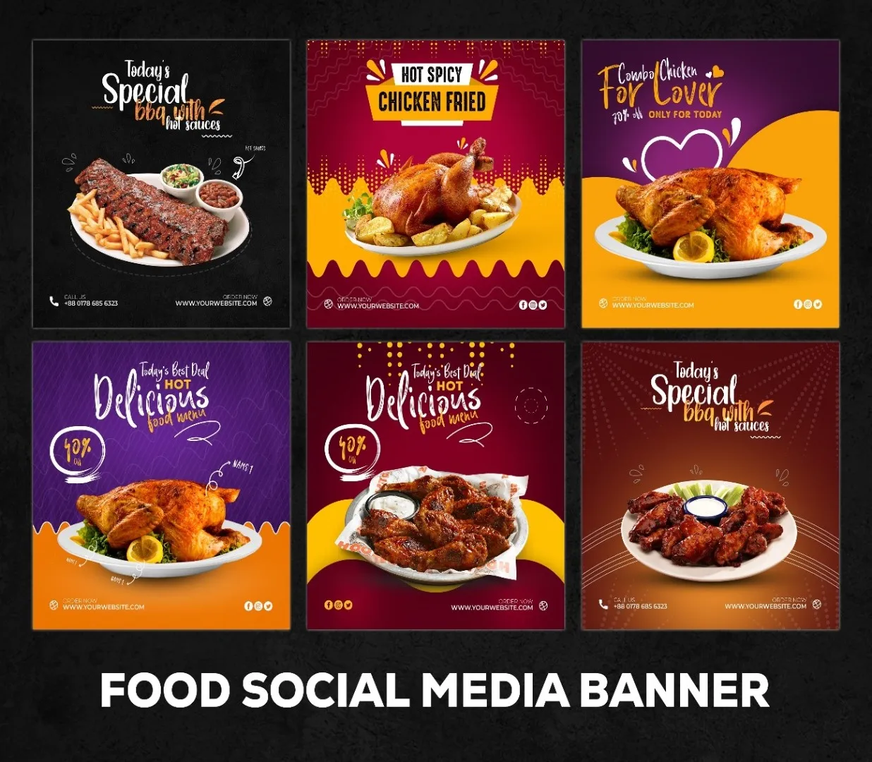 food social media banner